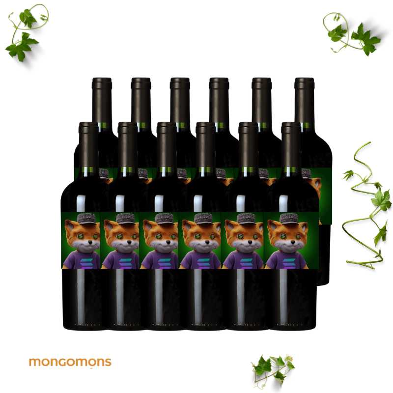 Mongomons #1184 Cabernet Sauvignon 2020 NFT Red Wine 750ml (Set of 12 with NFT) Amigos Y Vinos (Friends & Wines)